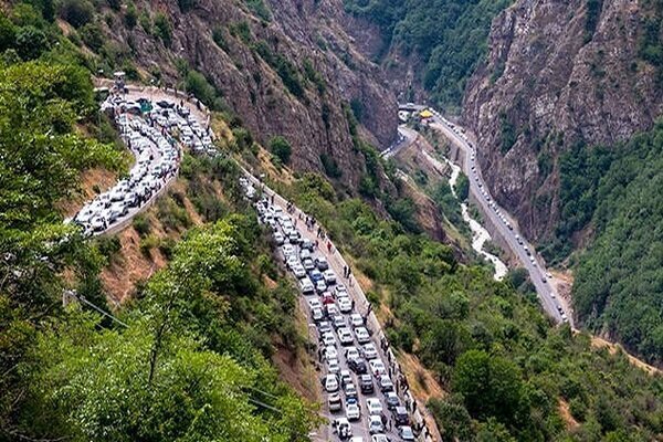 تردد در جاده چالوس دوطرفه شد