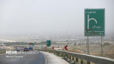 شکاریان: هوای بجنورد در وضعیت ناسالم قرار گرفت