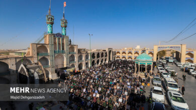 اقامه نماز طلب باران در محمدآباد یزد
