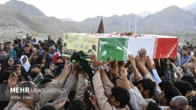استقبال باشکوه از پیکر شهید گمنام هشت سال دفاع مقدس در روستای جعفرآباد