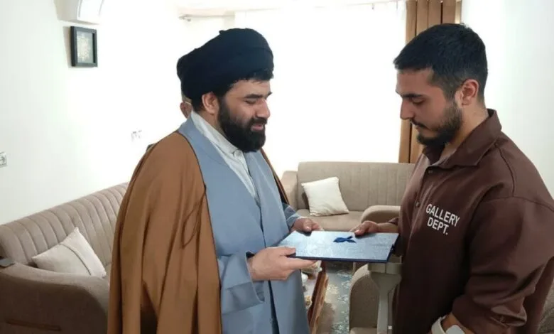 تقدیر از سرباز مجروح در جنگ تحمیلی آمریکایی -صهیونیستی