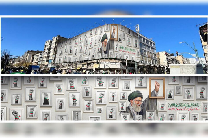دیوارنگاره جدید جمهوری رونمایی شد؛ ۳۱ میلیون نفر در پویش «جانفدا»