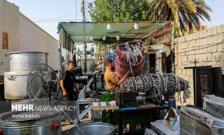 جمع‌آوری موکب‌های اربعین در کربلا